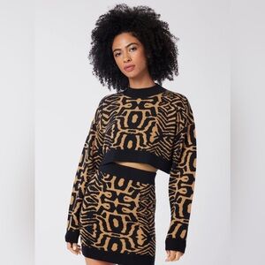 NWT Cashmere Lita by Ciara Nurture Cropped Sweater Size XXS Oversized Fit $398